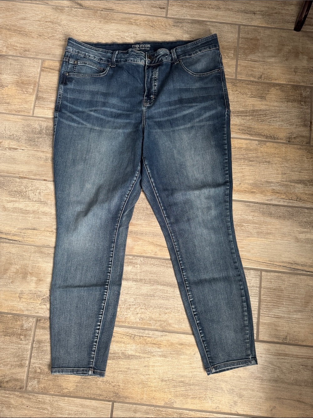 Maurices Women's Everflex High-Rise Medium Blue Wash Jeggings - Slim Taper